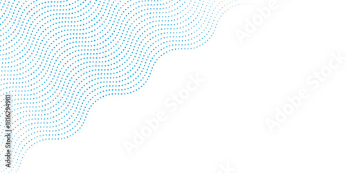 Modern Transparent Vector Gradient Blue Color Halftone Background Staggered Dots Pattern modern dotted. vector
