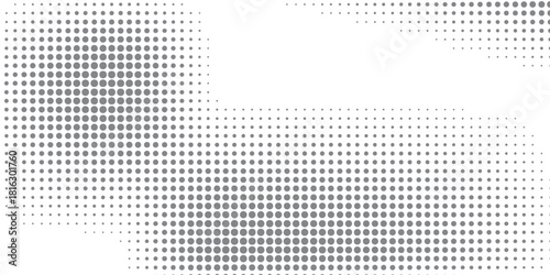 Vector dot panoramic paper image. Graphic regular grid background. eps 10