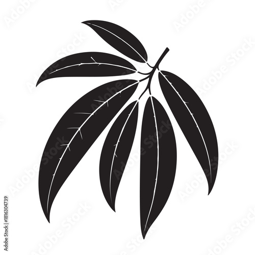 Silhouette of a submarine isolated on white background, a naval vessel designed for underwater operations and warfare use