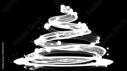 Year-end gala key visual: glowing tree bottom-left, dark-gold top-right 2/3 blank, high-end light details, fit corporate annual meeting, award backdrop