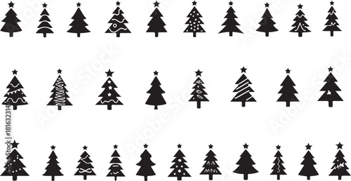 vector illustration of christmas tree