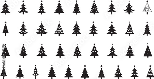 vector illustration of a christmas tree