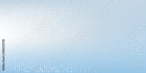 Abstract dotted light blue background with sheer waves. Halftone pattern illustration on white and blue nice simple natural geometric modern