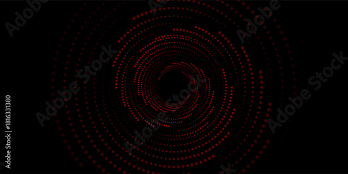 Modern background Spiral logo icon or design element. Black dots on a white background and white dots neutral art good