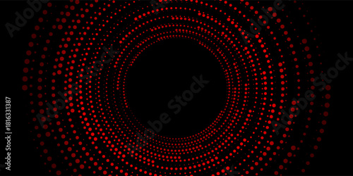 Modern background Spiral logo icon or design element. Black dots on a white background and white dots neutral art good nice