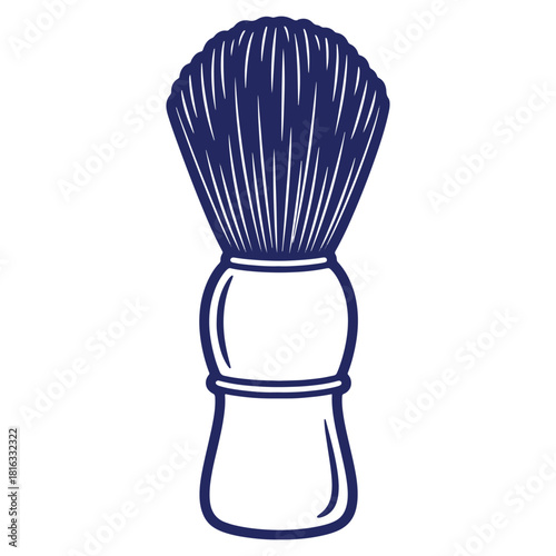 Classic shaving brush with a comfortable handle for traditional grooming and barber shop style shaving routines for men