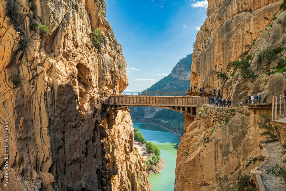 Obraz premium El Caminito del Rey walkway in Spain