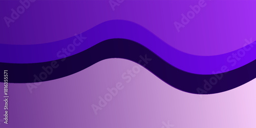 Minimal curved lines border backdrop, gradient background,Purple background with smooth gradient, curved lines border. Modern business background. Purple color enhances the background's elegance.