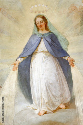 Saint Agatha Church.Assumption of the Blessed Virgin.  Rumilly. France.