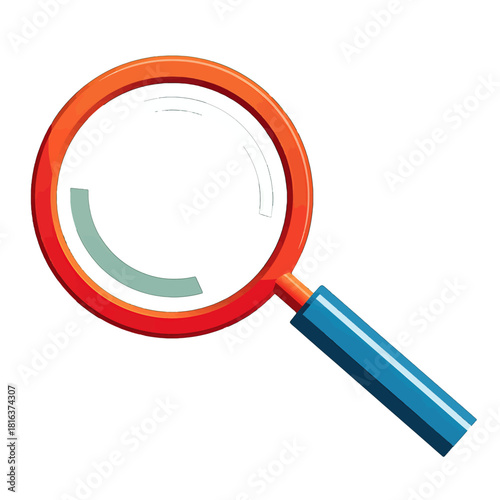 Colorful Magnifying Glass With Reflective Lens