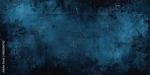Abstract dark blue textured background with soft, cloudy, and organic surface. Natural grunge appearance with smooth tonal texture.Distressed Wall Surface with Subtle Spotlight Effect.