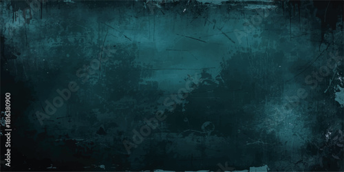 Abstract dark green textured background with soft, cloudy, and organic surface. Natural grunge appearance with smooth tonal texture.Distressed Wall Surface with Subtle Spotlight Effect.