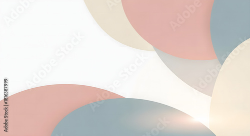 Wallpaper Mural Elegant Abstract Background with Pastel Circles for Creative Design Projects Torontodigital.ca