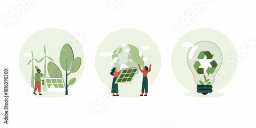 Sustainable energy solutions wind solar and recycling for a greener future