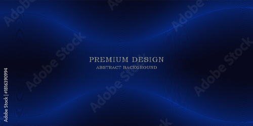 Premium background design with diagonal dark blue line pattern. Vector template for digital luxury banner, invitation, voucher, certificate. Eps10