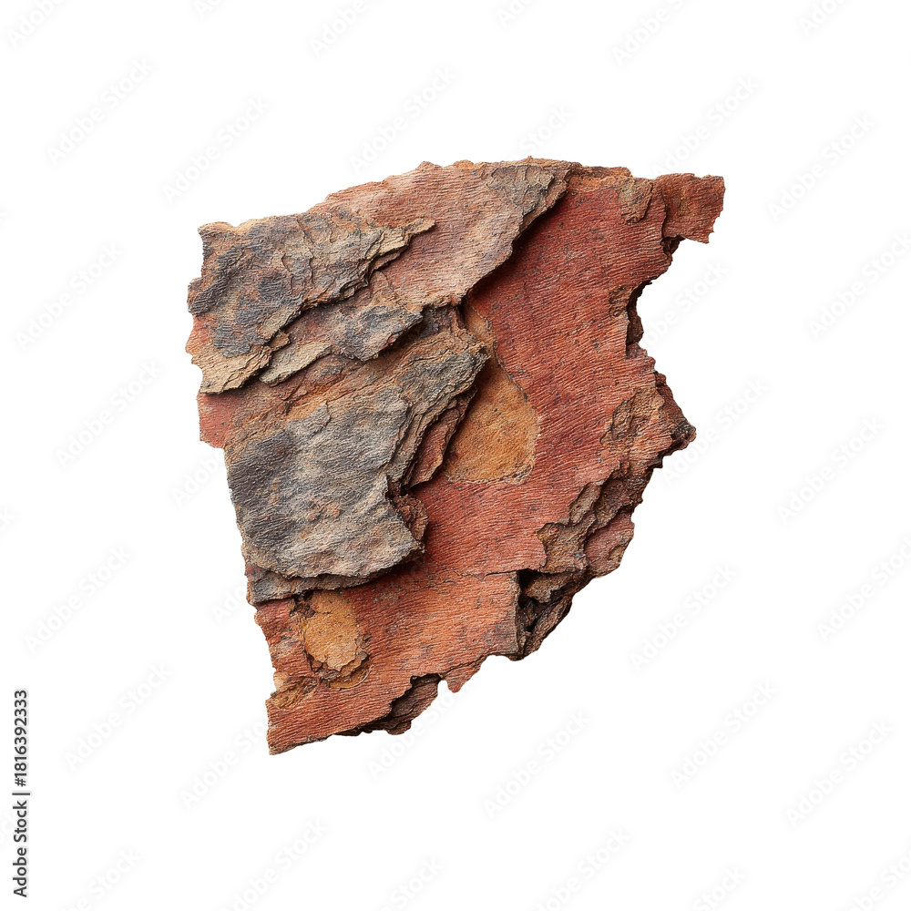 Fototapeta premium Close-Up Of Tree Bark Texture. Natural Patterns And Organic Material For Design Inspiration. Isolated On Transparent Background