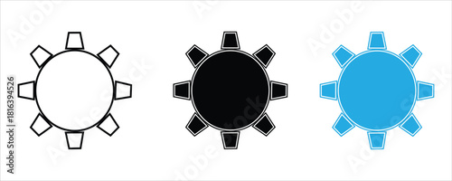 setting icon set in outline,