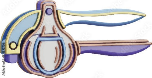 Stylish Garlic Press Kitchen Tool for Effortless Mincing.