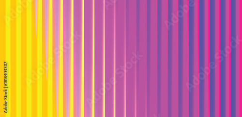 Glass ripple texture with dark gradient background and vivid orange, blue, and lilac light streaks. Futuristic distortion, moody abstract glow, reeded vertical blur. Vector illustration