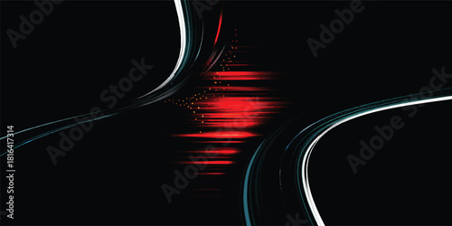 Black and white lines create an abstract background for a minimalist stock photo