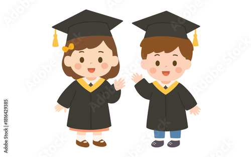 유치원졸업일러스트