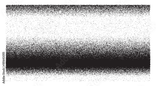 Grainy Texture Black and White Rectangle Horizontal Lines Dark Band Backdrop for design projects, creates a retro or distressed effect, use in backgrounds