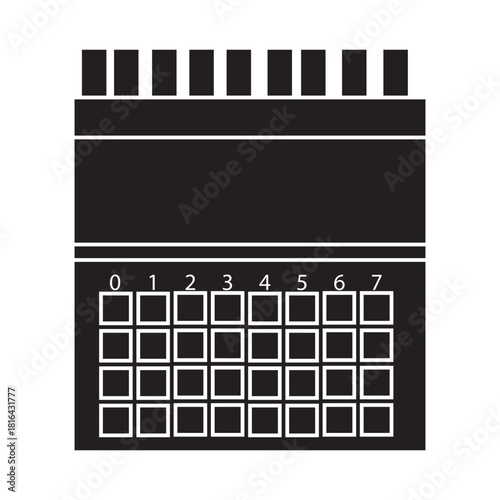 Litmus Paper Chemistry Tool glyph icon