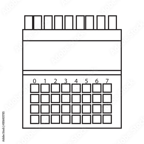 Litmus Paper Chemistry Tool line icon
