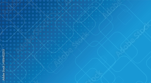 Abstract Blue Squares and Dots Gradient Light Blue Geometric Background for Web, showcasing a modern design with geometric elements, ideal for tech-themed presentations