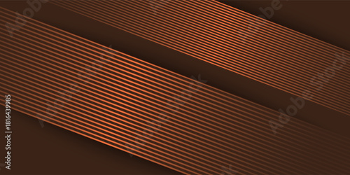 abstract futuristic brown glowing rounded lines on brown background.