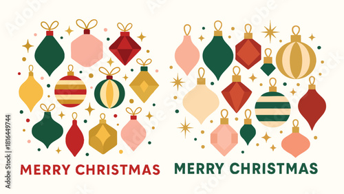 Ultimate Mid-Century Modern Christmas Design Kit: Mega Bundle of 60+ Geometric, Boho, and Retro Holiday Assets, Cards, and Seamless Patterns