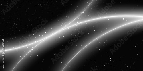 Sunrise earth. Cosmos eclipse. Sun rising over planet. Space sunrise with bright beams. Solar ring with sunlight and stars. Earth horizon. Vector illustration.