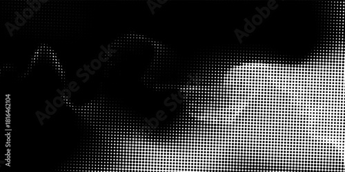 Abstract white and gray color background with halftone effect, dot pattern. Vector illustration.