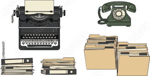 Vintage Office Equipment A Collection of Classic Tools