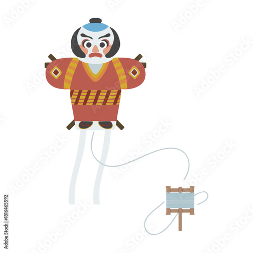 シンプルな凧のイラスト