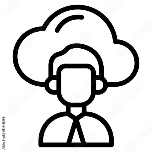 Outsource management  Icon Element For Design Vector Illustration