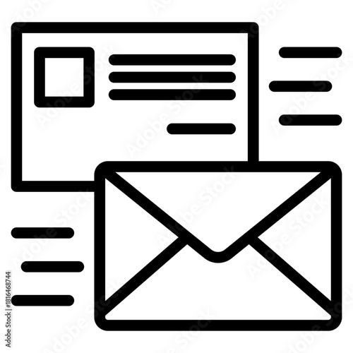 Mailing  Icon Element For Design Vector Illustration