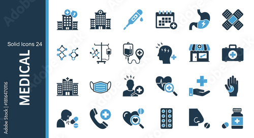 Medical Icons A Comprehensive Set for Healthcare, Clinics, Hospitals, and Medical Professionals