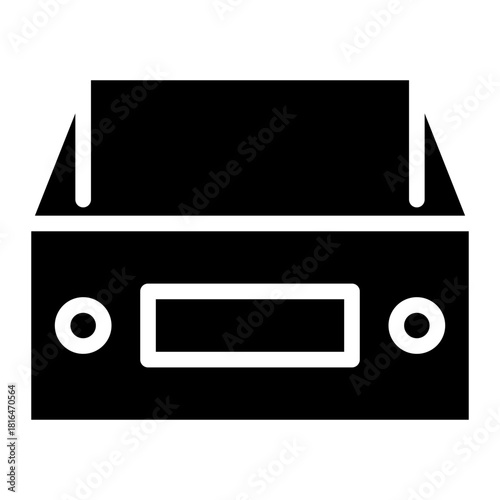 Project box Icon Glyph Element For Design Vector Illustration