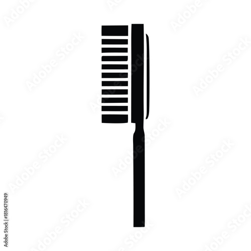Stylized Hairbrush Icon for Beauty and Personal Care Projects