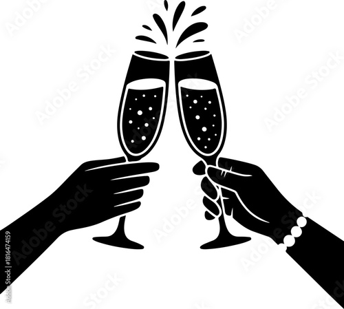 Tap Shoes silhouette vector illustration