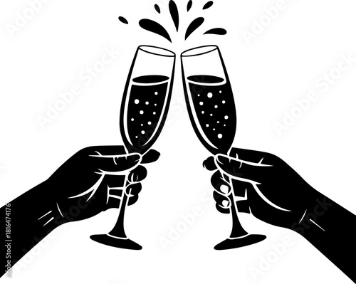 Tap Shoes silhouette vector illustration