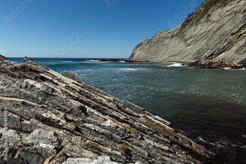 Paisaje de la playa de Itzurun, Zumaia.