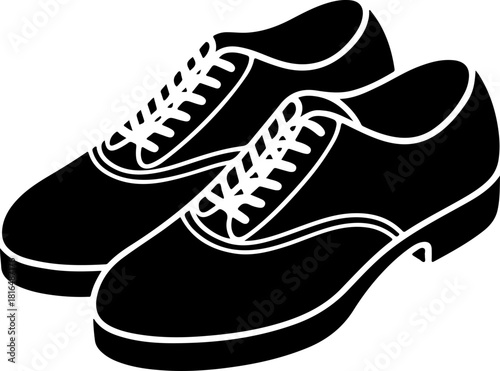 Tap Shoes silhouette vector illustration