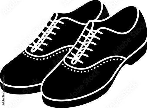 Tap Shoes silhouette vector illustration