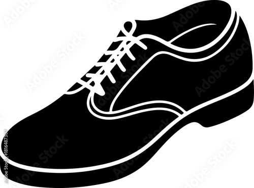 Tap Shoes silhouette vector illustration