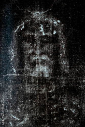 Representation of the Holy Shroud.