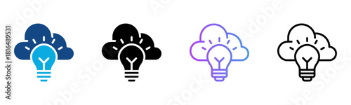 Creative Icon Multiple Style Vector Illustration
