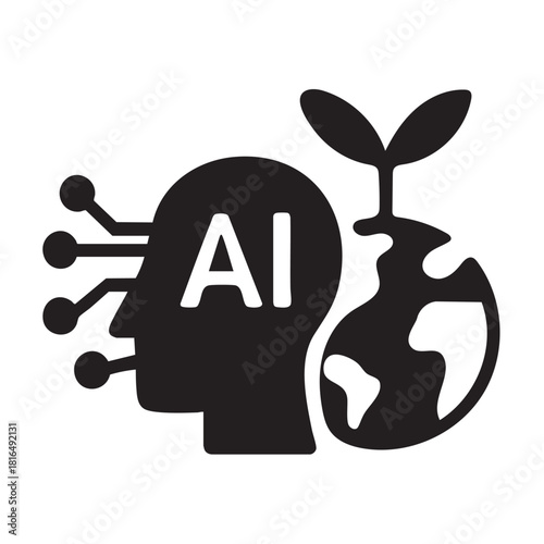 Green AI Development Symbol