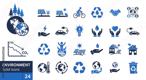Environment Solid Icons A Comprehensive Collection for Eco-Conscious Design